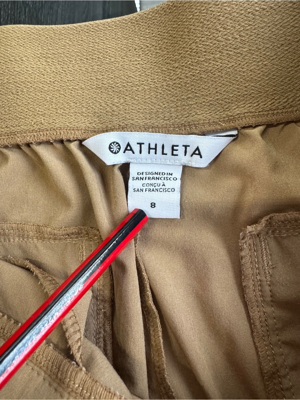 Athleta Beige Wide-Leg Pleated Pants - Picture 6 of 16